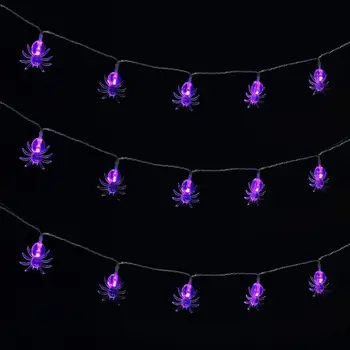 Halloween Pool Spider LED Light String Dekoratsioon Tuled Aed Kodu Poole Teenetemärgi String Valgus Home Decor Haldjas Kerge