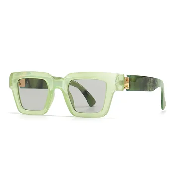 Ins Populaarne Värviline Ruut Päikeseprillid Naistele, Meestele Reisi Disainer Tooni UV400 Naine Gafas Luksus Oculos Retro Brändi Päikese Prillid