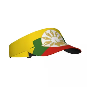 Lipu Riigi Birma Suvel Õhk Päikese Hat Visor UV Kaitse Top Tühi Sport Golf Töötab Päikesekaitsetoodete Kork
