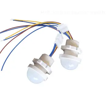 Mini liikumisanduriga LED PIR Infrapuna Liikumise Andur-Lüliti, Liikumise Detektor Lambi Lüliti Hääl Kontrollitud Inimese Keha Tulede Lüliti