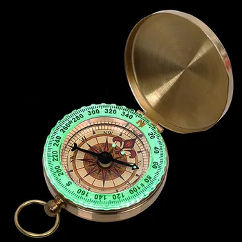 Matkamine Messing Ellujäämise Kompass Kaasaskantav taskukella Tüüp Telkimine Kompass Väljas Reisi Taktikaline Vahend Helendav Veekindel
