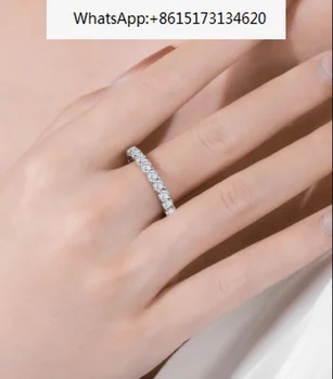 2mm Moissanite Täielik Igavik Ring Bänd 925 Sterling Hõbe valge Moissanite Ring Diamond Ehted kingitus dating pool naised