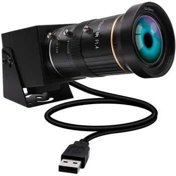 ELP 4K HDMI USB Veebikaamera Samaaegne Streaming 30fps IMX415 Video Salvestus Zoom PC Kaamera koos 5-50mm Käsitsi Varifocal Objektiiv