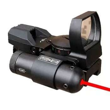 HD101B Red Dot BK Reguleerimisala DE QD Silmist 11mm / 20mm Sobitada Riflescope Reflex Optika Silmist Jahi Püss Airsoft Relv