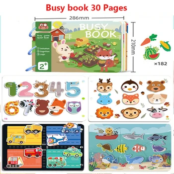 Laste Vaikne Raamat Montessori Mänguasjad Väikelapse 1-3 Aastat Vana Minu Esimene Hõivatud Raamat Laste Varase Õppe Haridus Mänguasjad, Beebi Raamatuid