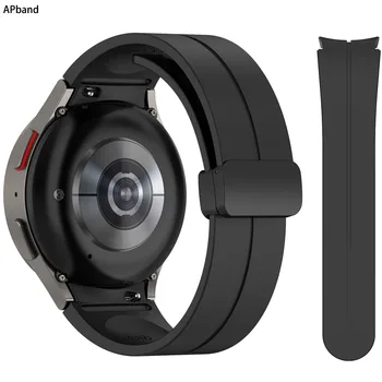 Magnetic loop Bänd Samsung Galaxy Vaata 5/pro/4/3 classic 44mm 40mm 46 mm 42mm aktiivne 2 Sport Silikoon Käevõru watch4 rihm