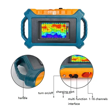 ADMT-500SX-16D 16 Multi-Channel 100m-500m sügavus 3D Puutetundlik sügava põhjavee detektor