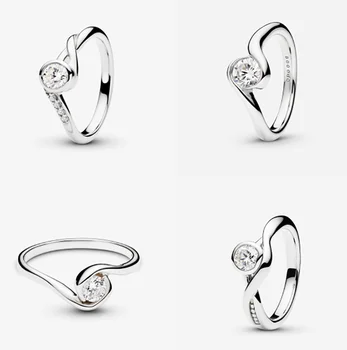 S925 Sterling Silver Børge Bredenbekk Disain Solitaire Rõngas, Vee Tilka Kaunistavad Teie Sõrme Nagu Teemant
