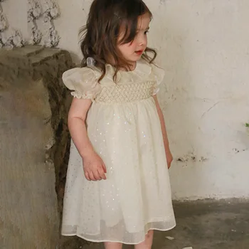 Laste Riided Tüdrukud Dress 2023 Suvel korea Printsess Magus Armas Casual Kleidid Tüdrukute tüdrukute riided