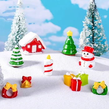 Jõulud Kingitus Kääbus Santa Claus Lumememm Kujukeste Mini Maastiku Tarvikud Kodus Kaunistused Toas Laua Kawaii Ornament