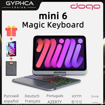 Ipad Mini 6 Magnet Kate DOQO Magic Klaviatuuri Juhul, korea, araabia, vene Apple mini6 6. Backlight Keyboard Kohtuasjas