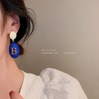 Uus Trendikas Moe Klein Sinised Kõrvarõngad Naistele korea Esteetiline Arcylic Geomeetriline Tolknema Tilk Kõrvarõngad Brincos Ehted Kingitused