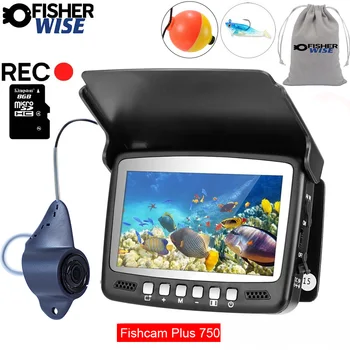 uus 4.3 tolline Kala kaamera plus750 DVR recorder kala Alarm 5X ZOOM Video Kalapüügi Kaamera Kit Kala Finder Veealune Kalapüük