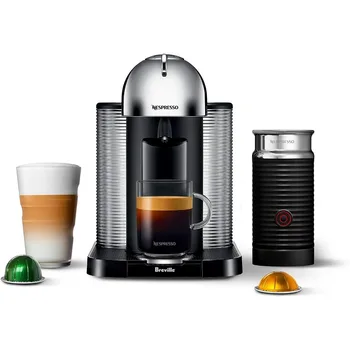 Nespresso Vertuo Kohvi ja Espresso Maker Breville Aeroccino, Kroomitud