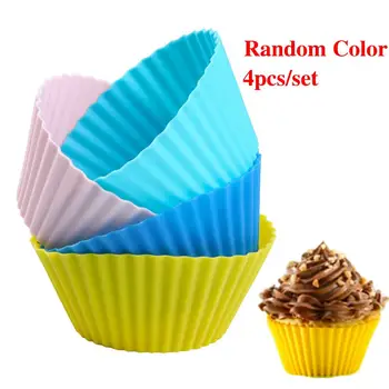 Värvid Parim-Müüa Uued Kvaliteet Hot Müük Ring Kook Silikoonist Pehme Muffin Cupcake 4TK Liner