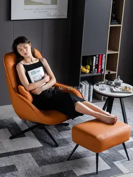 Põhjamaade pöörleva ühtne diivan tool väike pere elutuba laisk tool magamistuba rõdu kerge luksus laisk diivan vaba aja veetmise tool