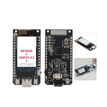 Eest LilyGO T-PicoC3 Development Board+Juhul 1.14-Tolline LCD-Ekraan, Dual MCU RP2040 ESP32-C3 WiFi+BT4.2 Wireless WIFI Moodul
