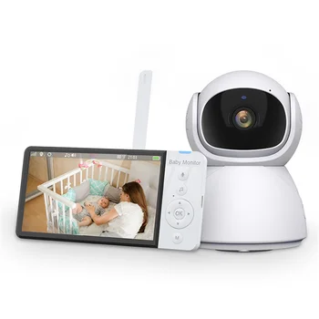 5Inch IPS Ekraan, 720p Traadita PTZ Intercom beebimonitor Nutma Avastamise Söötmine Kava Lapsehoidja Lapsehoidja Kaamera Võtta Foto ja Video
