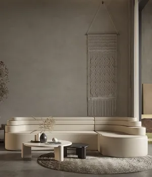 Põhjamaade elutuba disainer, kaasaegse ja minimalistliku kangast diivan, minimalistlik ja luksuslik suurus diivan