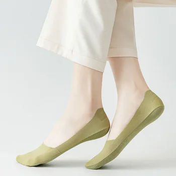 Uus Naiste Suvel Paadiga Sokid Naiste Silikoon Anti Slip Madal Lühike Sokid Hingav Ja Higi Wicking Jää Silk Õhukesed Sokid