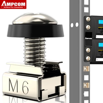 AMPCOM M6 x 16mm Rack Mount Puuri Pähklid, Kruvid ja Seibid jaoks seadmekapi Server Kapp, seadmekapi Server, Riiulid, Ruuterid