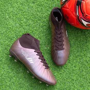 Hight-kvaliteedi jalgpallijalatsid C. Ronaldo Konkurentsi koolitus kingad Anti slip kanda vastupidav Fustal Jalgpalli saapad Chuteira Ühiskond