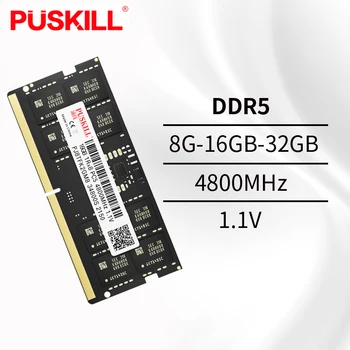 PUSKILL Memoria Ram DDR5 32GB 16GB, 8GB 4800MHz Sodimm Sülearvuti Suure Jõudlusega Sülearvuti Mälu
