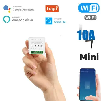 Tuya Kooskõlas Alexa Google Home Mini Taimer Wifi Traadita Lülitid Diy Smart Switch 10a Kaugjuhtimispult